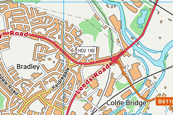 HD2 1XE map - OS VectorMap District (Ordnance Survey) HD2 1XE map - OS VectorMap District (Ordnance Survey)