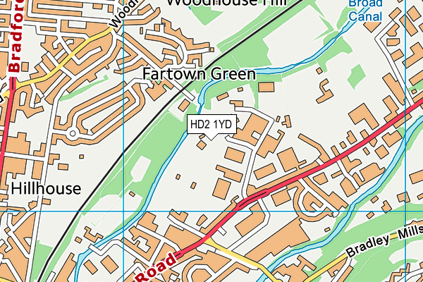 HD2 1YD map - OS VectorMap District (Ordnance Survey) HD2 1YD map - OS VectorMap District (Ordnance Survey)