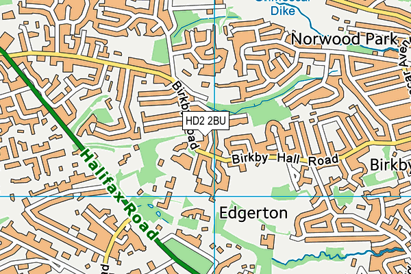 HD2 2BU map - OS VectorMap District (Ordnance Survey) HD2 2BU map - OS VectorMap District (Ordnance Survey)
