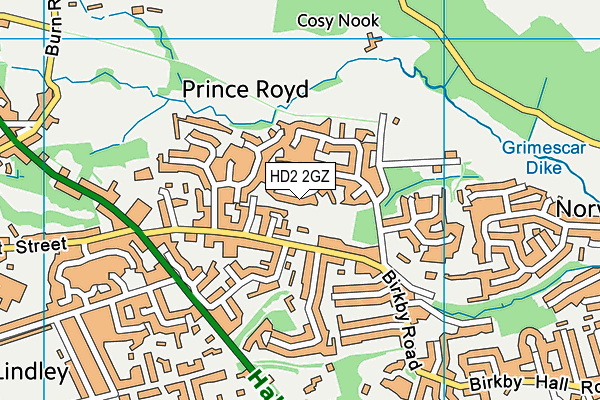 HD2 2GZ map - OS VectorMap District (Ordnance Survey) HD2 2GZ map - OS VectorMap District (Ordnance Survey)