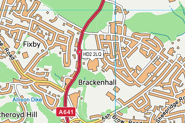 HD2 2LQ map - OS VectorMap District (Ordnance Survey) HD2 2LQ map - OS VectorMap District (Ordnance Survey)