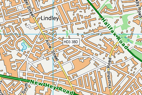 HD3 3BD map - OS VectorMap District (Ordnance Survey) HD3 3BD map - OS VectorMap District (Ordnance Survey)