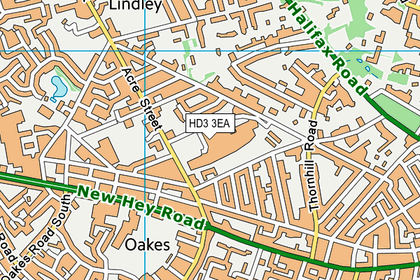 HD3 3EA map - OS VectorMap District (Ordnance Survey) HD3 3EA map - OS VectorMap District (Ordnance Survey)