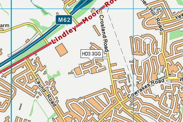 HD3 3GG map - OS VectorMap District (Ordnance Survey) HD3 3GG map - OS VectorMap District (Ordnance Survey)