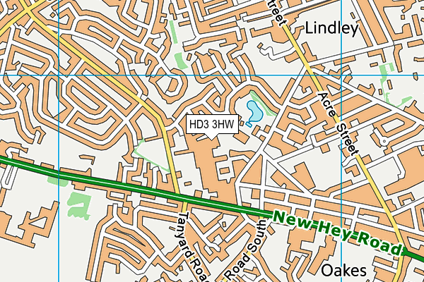 HD3 3HW map - OS VectorMap District (Ordnance Survey) HD3 3HW map - OS VectorMap District (Ordnance Survey)