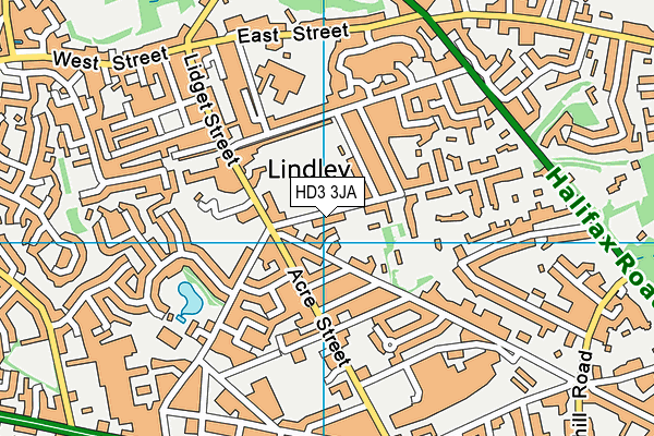 HD3 3JA map - OS VectorMap District (Ordnance Survey) HD3 3JA map - OS VectorMap District (Ordnance Survey)