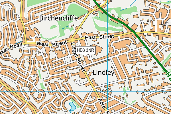 HD3 3NR map - OS VectorMap District (Ordnance Survey) HD3 3NR map - OS VectorMap District (Ordnance Survey)