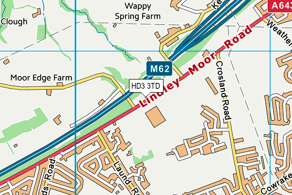 HD3 3TD map - OS VectorMap District (Ordnance Survey) HD3 3TD map - OS VectorMap District (Ordnance Survey)