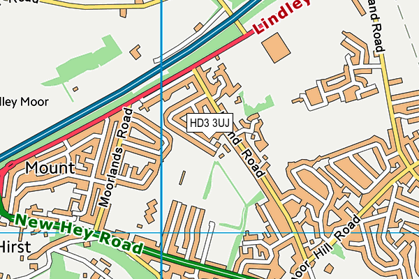 HD3 3UJ map - OS VectorMap District (Ordnance Survey) HD3 3UJ map - OS VectorMap District (Ordnance Survey)
