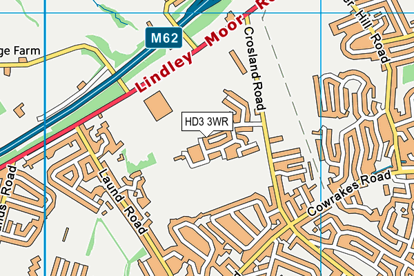HD3 3WR map - OS VectorMap District (Ordnance Survey) HD3 3WR map - OS VectorMap District (Ordnance Survey)