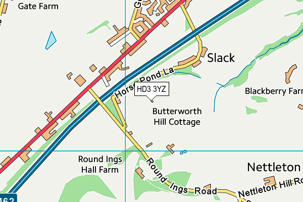 HD3 3YZ map - OS VectorMap District (Ordnance Survey) HD3 3YZ map - OS VectorMap District (Ordnance Survey)