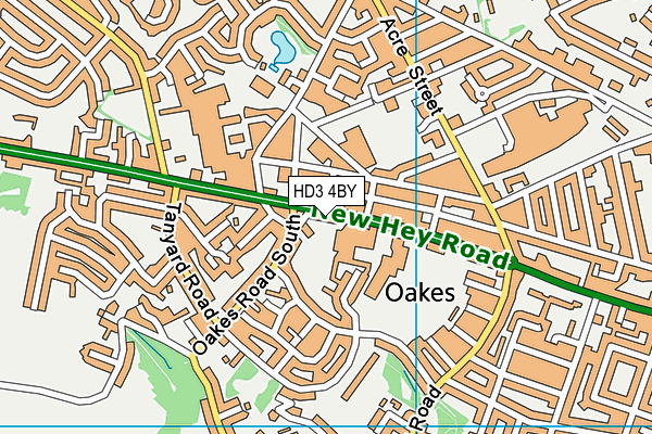 HD3 4BY map - OS VectorMap District (Ordnance Survey) HD3 4BY map - OS VectorMap District (Ordnance Survey)