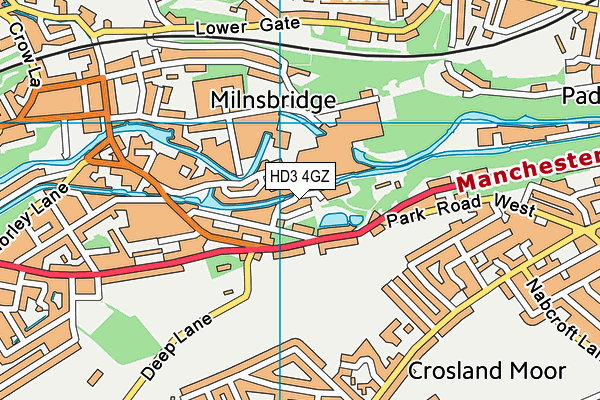 HD3 4GZ map - OS VectorMap District (Ordnance Survey) HD3 4GZ map - OS VectorMap District (Ordnance Survey)