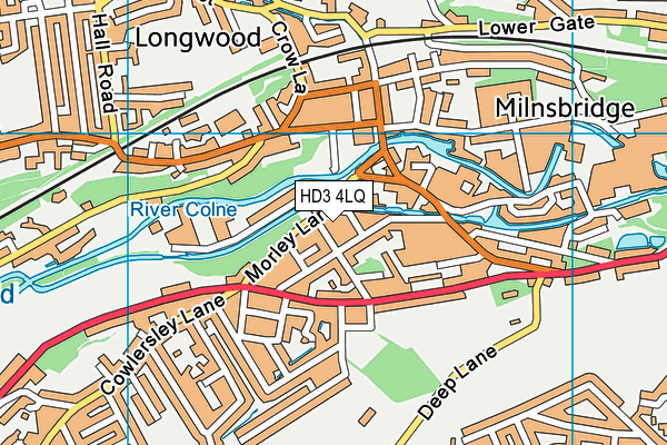 HD3 4LQ map - OS VectorMap District (Ordnance Survey) HD3 4LQ map - OS VectorMap District (Ordnance Survey)