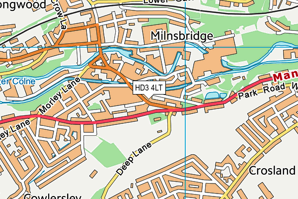 HD3 4LT map - OS VectorMap District (Ordnance Survey) HD3 4LT map - OS VectorMap District (Ordnance Survey)