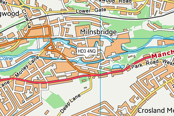 HD3 4NQ map - OS VectorMap District (Ordnance Survey) HD3 4NQ map - OS VectorMap District (Ordnance Survey)