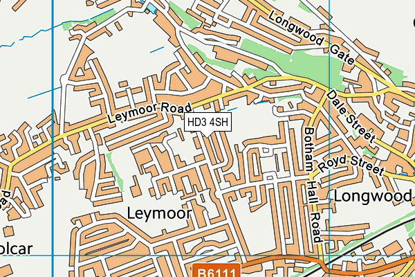 HD3 4SH map - OS VectorMap District (Ordnance Survey) HD3 4SH map - OS VectorMap District (Ordnance Survey)