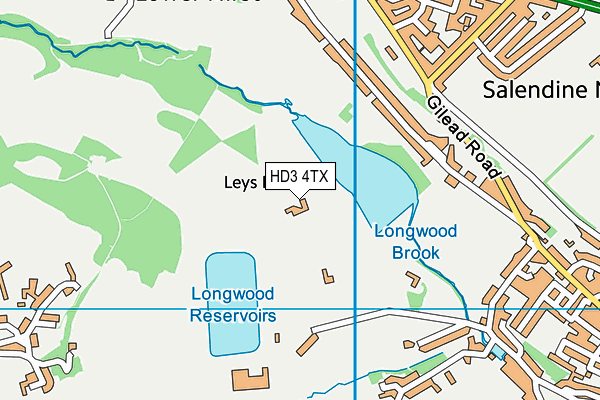 HD3 4TX map - OS VectorMap District (Ordnance Survey) HD3 4TX map - OS VectorMap District (Ordnance Survey)