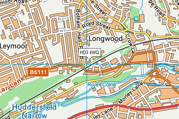 HD3 4WQ map - OS VectorMap District (Ordnance Survey) HD3 4WQ map - OS VectorMap District (Ordnance Survey)