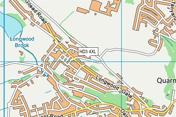 HD3 4XL map - OS VectorMap District (Ordnance Survey) HD3 4XL map - OS VectorMap District (Ordnance Survey)