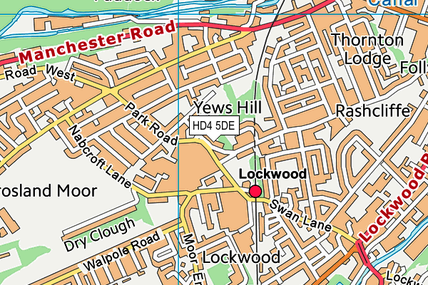 HD4 5DE map - OS VectorMap District (Ordnance Survey) HD4 5DE map - OS VectorMap District (Ordnance Survey)