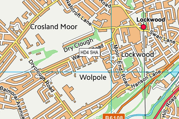 HD4 5HA map - OS VectorMap District (Ordnance Survey) HD4 5HA map - OS VectorMap District (Ordnance Survey)