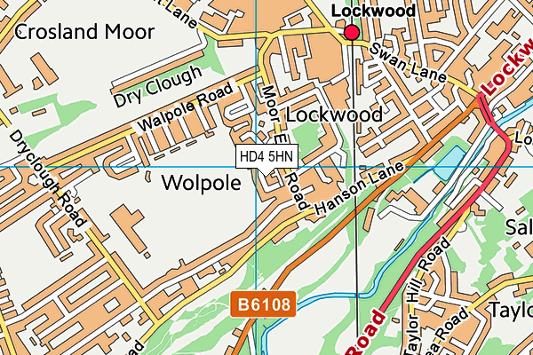 HD4 5HN map - OS VectorMap District (Ordnance Survey) HD4 5HN map - OS VectorMap District (Ordnance Survey)