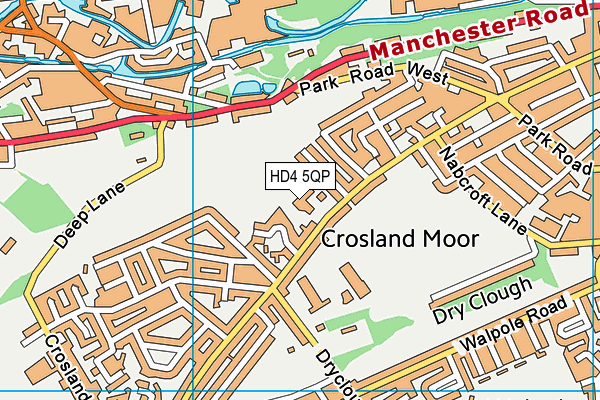 HD4 5QP map - OS VectorMap District (Ordnance Survey) HD4 5QP map - OS VectorMap District (Ordnance Survey)