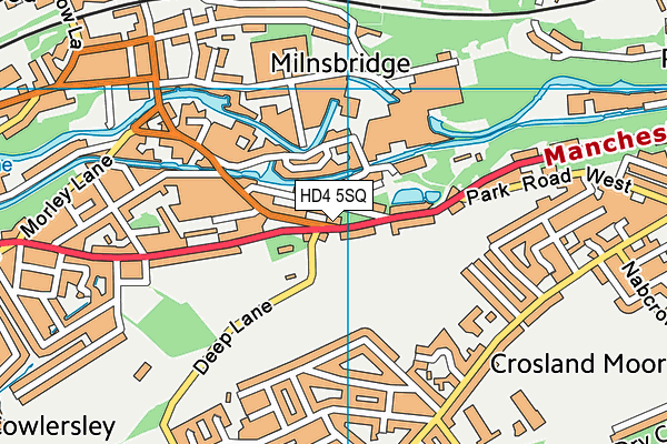 HD4 5SQ map - OS VectorMap District (Ordnance Survey) HD4 5SQ map - OS VectorMap District (Ordnance Survey)