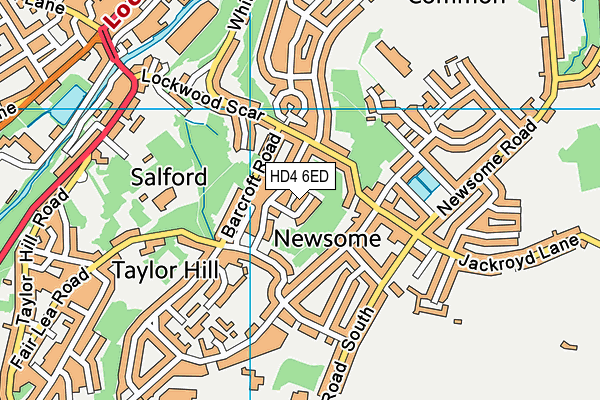 HD4 6ED map - OS VectorMap District (Ordnance Survey) HD4 6ED map - OS VectorMap District (Ordnance Survey)