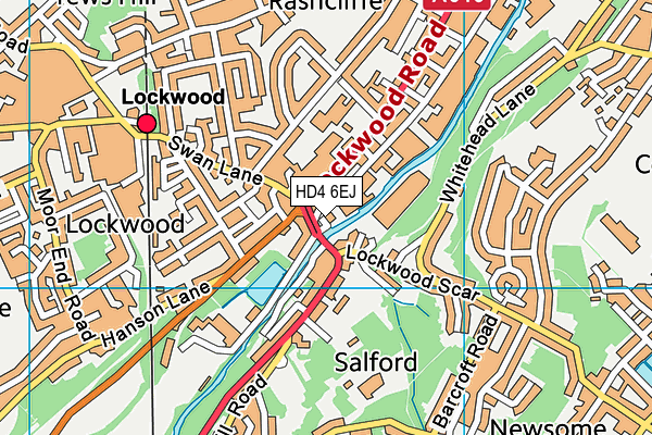 HD4 6EJ map - OS VectorMap District (Ordnance Survey) HD4 6EJ map - OS VectorMap District (Ordnance Survey)