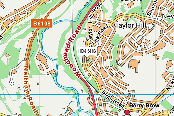 HD4 6HG map - OS VectorMap District (Ordnance Survey) HD4 6HG map - OS VectorMap District (Ordnance Survey)