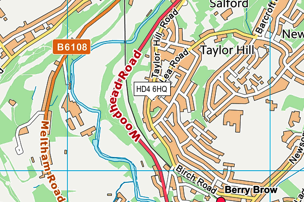 HD4 6HQ map - OS VectorMap District (Ordnance Survey) HD4 6HQ map - OS VectorMap District (Ordnance Survey)