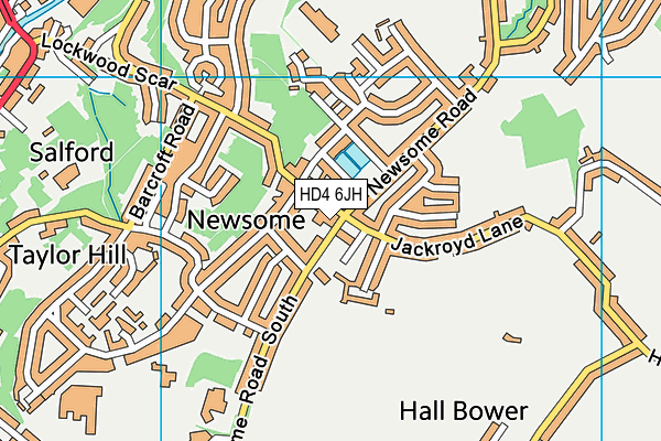 HD4 6JH map - OS VectorMap District (Ordnance Survey) HD4 6JH map - OS VectorMap District (Ordnance Survey)