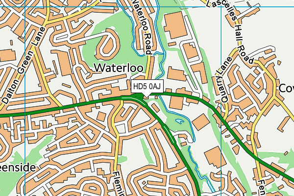 HD5 0AJ map - OS VectorMap District (Ordnance Survey) HD5 0AJ map - OS VectorMap District (Ordnance Survey)