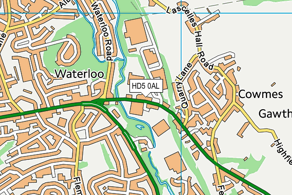 HD5 0AL map - OS VectorMap District (Ordnance Survey) HD5 0AL map - OS VectorMap District (Ordnance Survey)