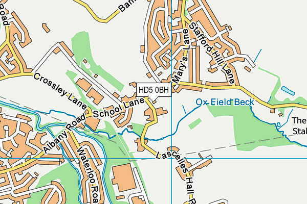 HD5 0BH map - OS VectorMap District (Ordnance Survey) HD5 0BH map - OS VectorMap District (Ordnance Survey)