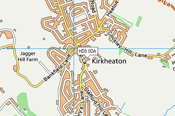 HD5 0DA map - OS VectorMap District (Ordnance Survey) HD5 0DA map - OS VectorMap District (Ordnance Survey)