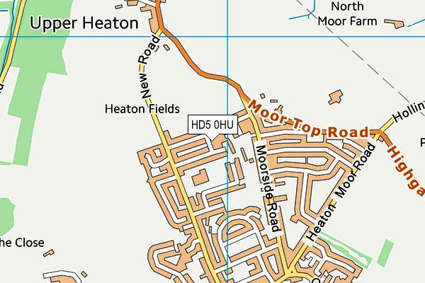 HD5 0HU map - OS VectorMap District (Ordnance Survey) HD5 0HU map - OS VectorMap District (Ordnance Survey)