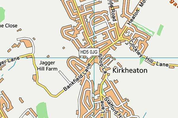 HD5 0JG map - OS VectorMap District (Ordnance Survey) HD5 0JG map - OS VectorMap District (Ordnance Survey)