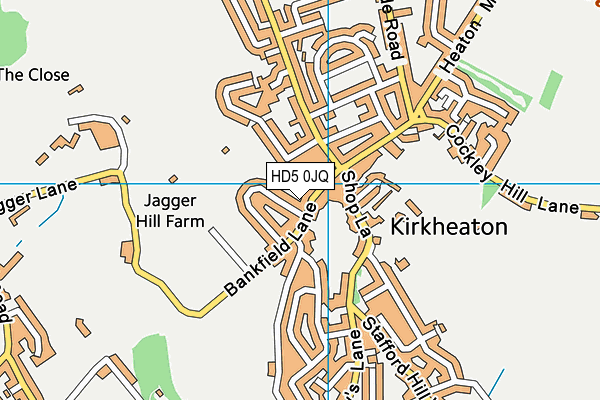 HD5 0JQ map - OS VectorMap District (Ordnance Survey) HD5 0JQ map - OS VectorMap District (Ordnance Survey)