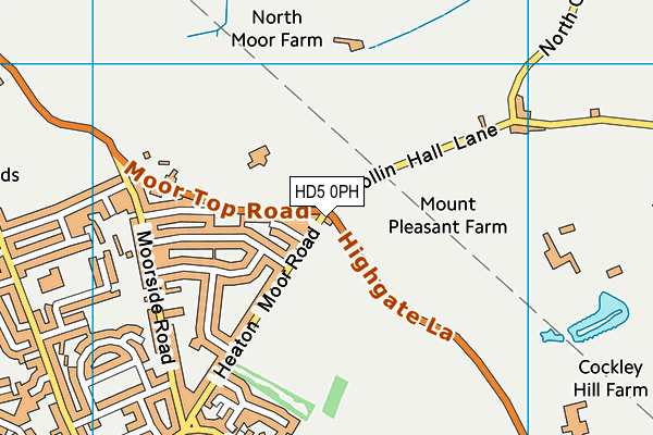 HD5 0PH map - OS VectorMap District (Ordnance Survey) HD5 0PH map - OS VectorMap District (Ordnance Survey)