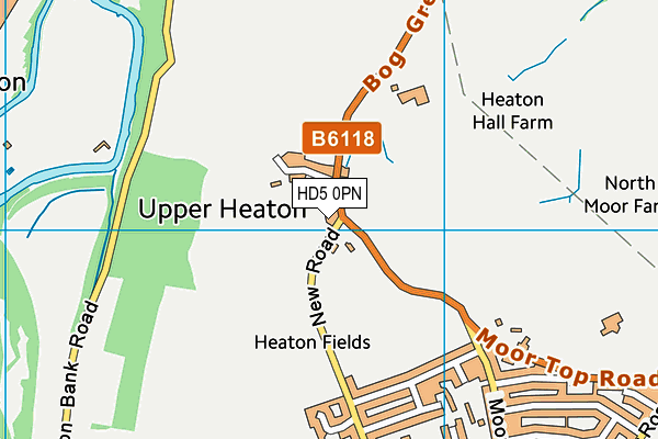 HD5 0PN map - OS VectorMap District (Ordnance Survey) HD5 0PN map - OS VectorMap District (Ordnance Survey)