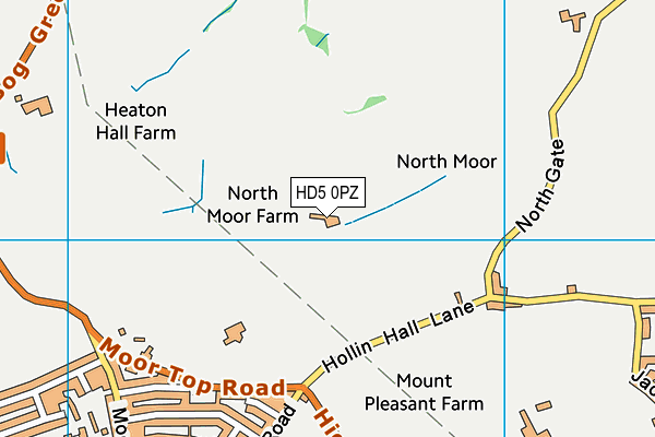 HD5 0PZ map - OS VectorMap District (Ordnance Survey) HD5 0PZ map - OS VectorMap District (Ordnance Survey)
