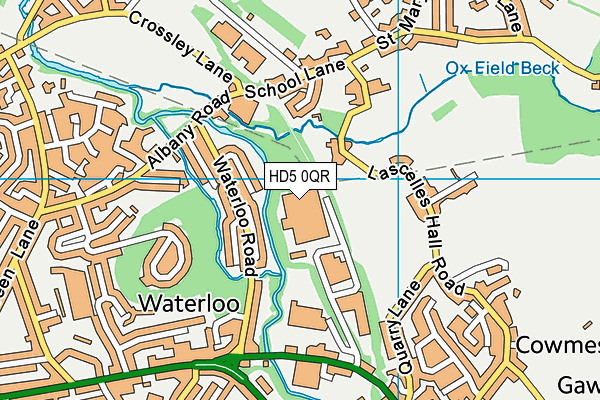HD5 0QR map - OS VectorMap District (Ordnance Survey) HD5 0QR map - OS VectorMap District (Ordnance Survey)