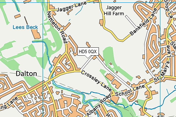 HD5 0QX map - OS VectorMap District (Ordnance Survey) HD5 0QX map - OS VectorMap District (Ordnance Survey)
