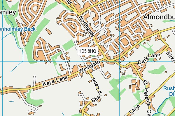 HD5 8HQ map - OS VectorMap District (Ordnance Survey) HD5 8HQ map - OS VectorMap District (Ordnance Survey)
