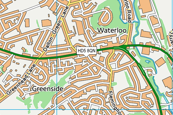 HD5 8QN map - OS VectorMap District (Ordnance Survey) HD5 8QN map - OS VectorMap District (Ordnance Survey)