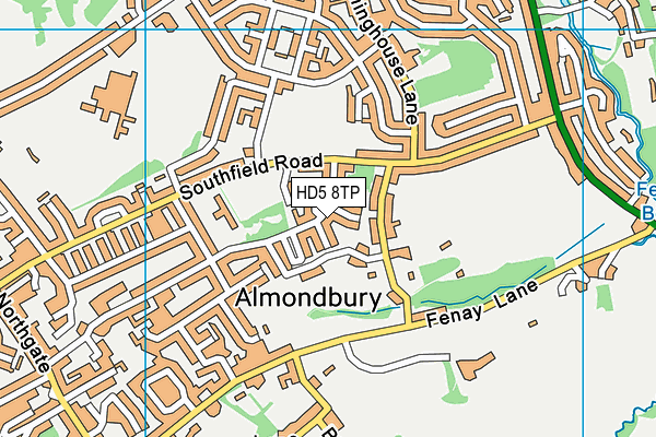 HD5 8TP map - OS VectorMap District (Ordnance Survey) HD5 8TP map - OS VectorMap District (Ordnance Survey)