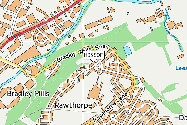 HD5 9QF map - OS VectorMap District (Ordnance Survey)